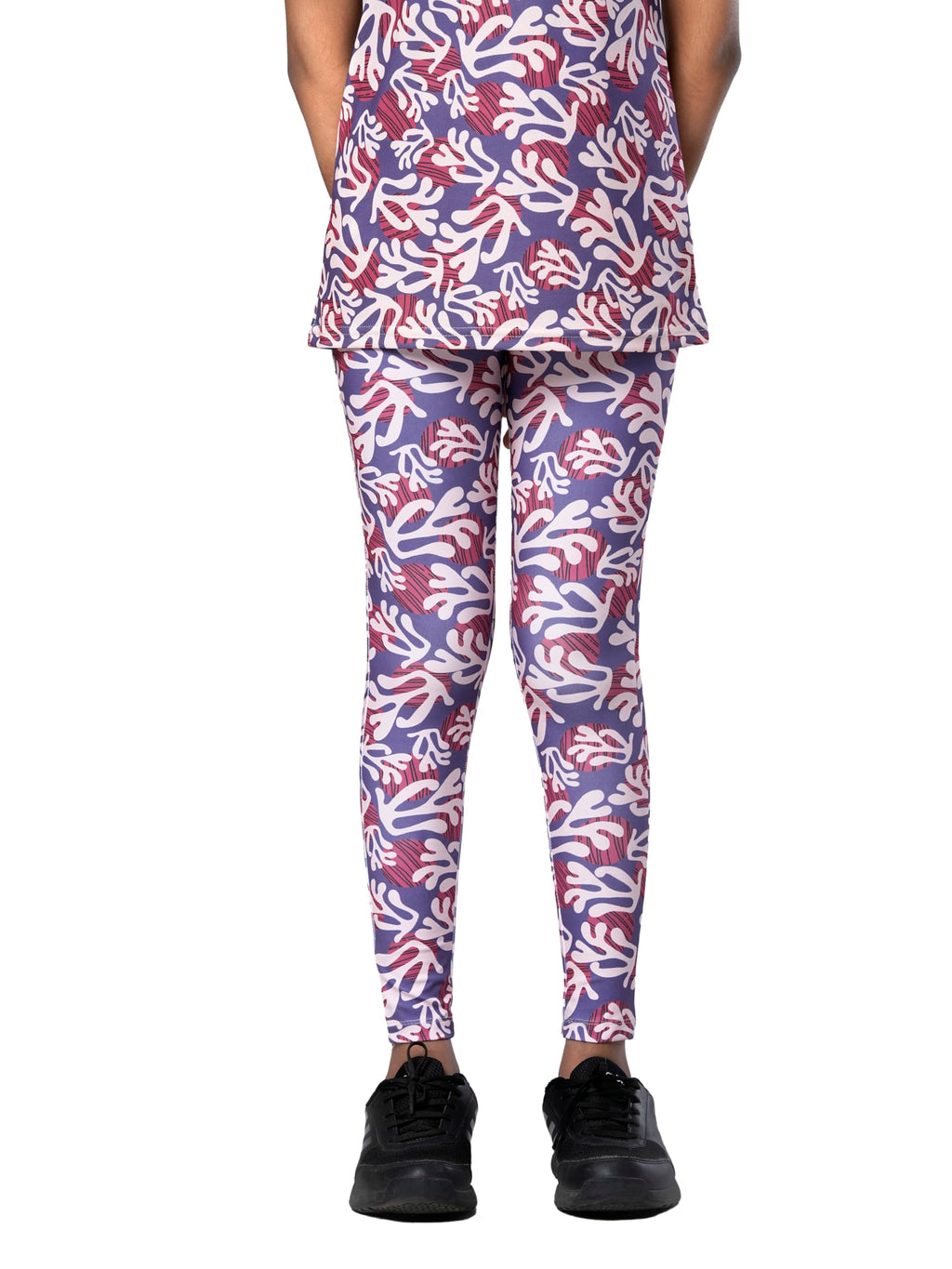 UMILDO Girls Printed Sports Leggings – Stretchy, High-Rise Activewear