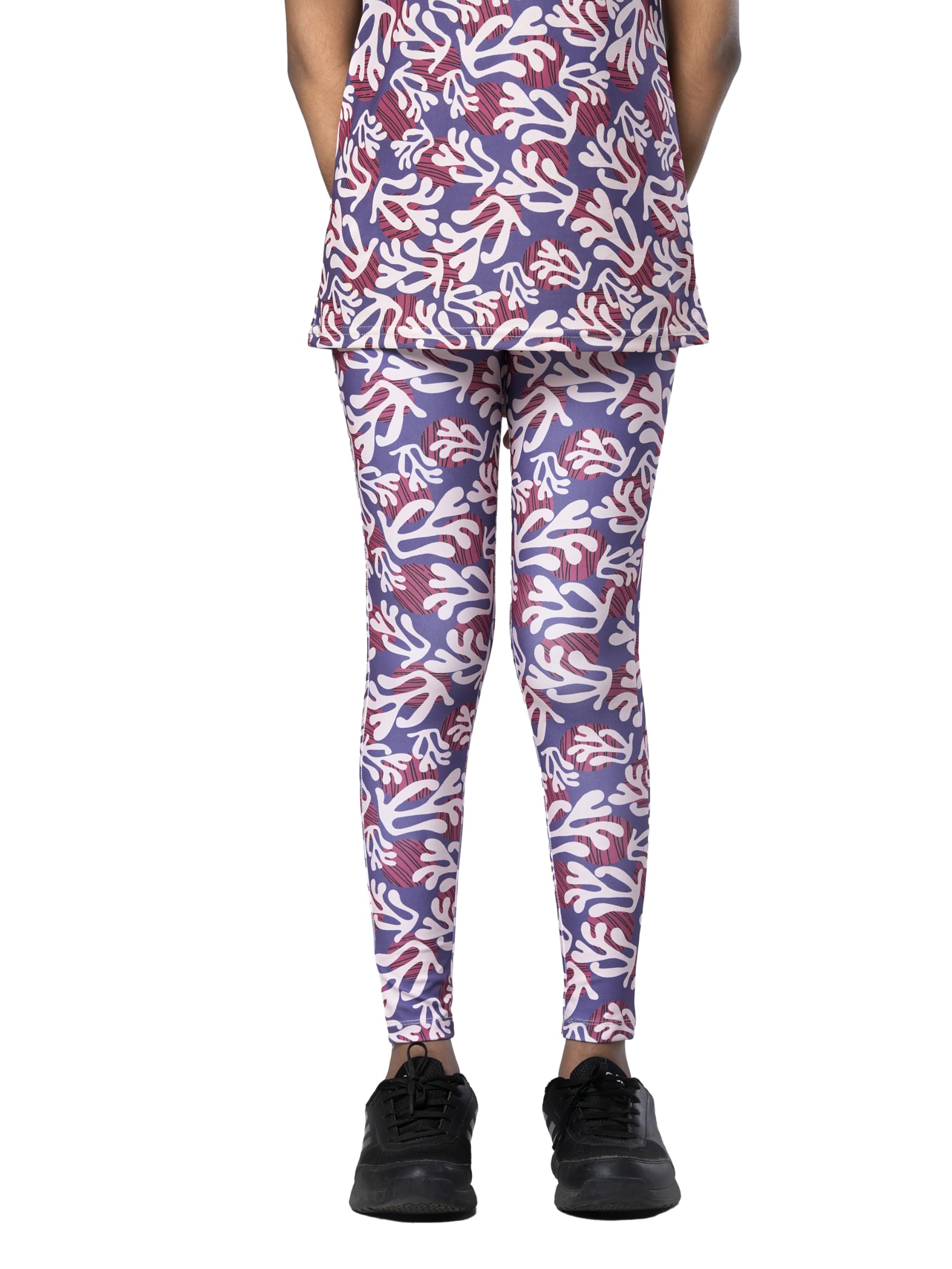 UMILDO Girls Printed Sports Leggings – Stretchy, High-Rise Activewear