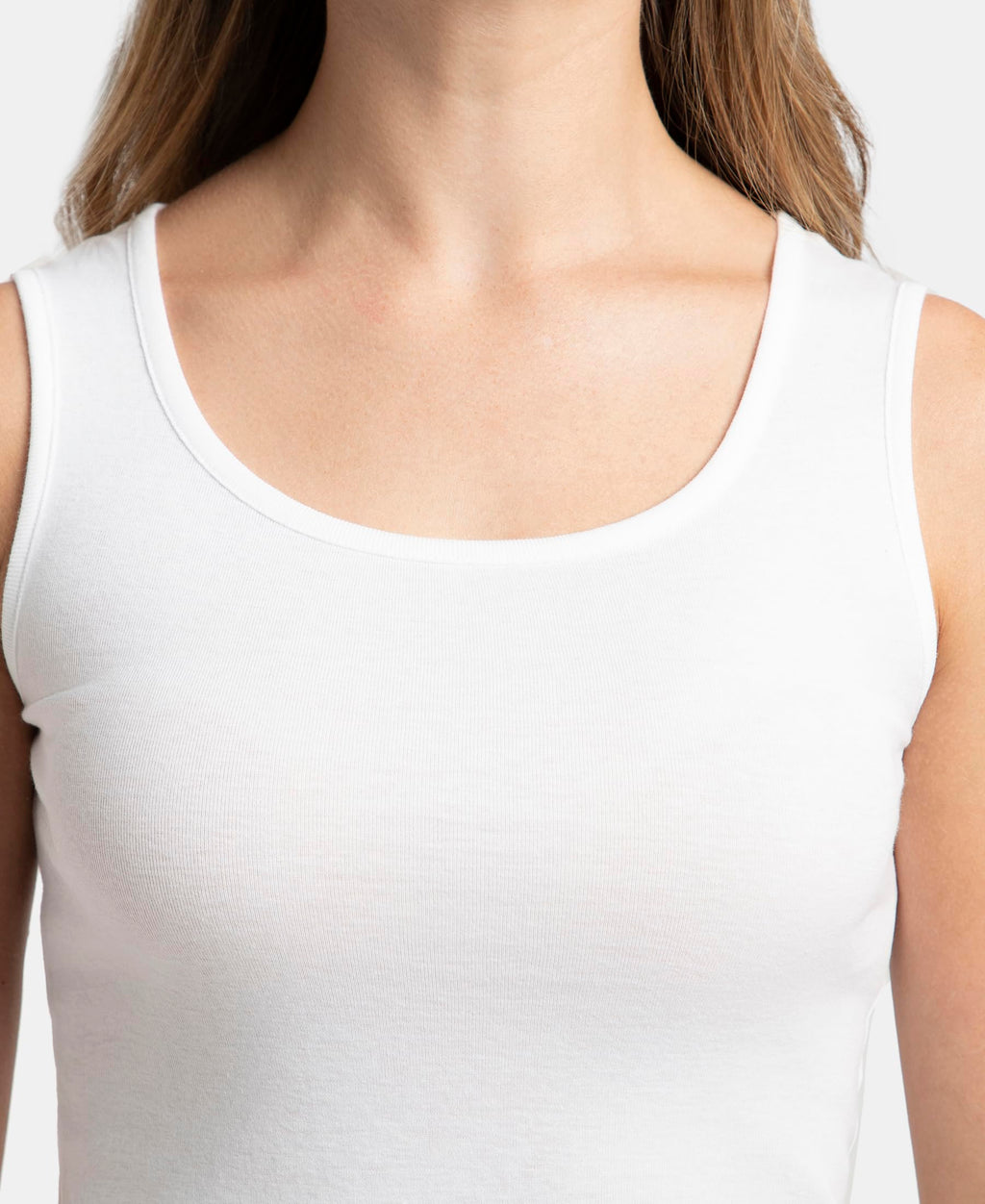 Jockey Women's Slim Fit Tank Top A113 – White (Size XL)