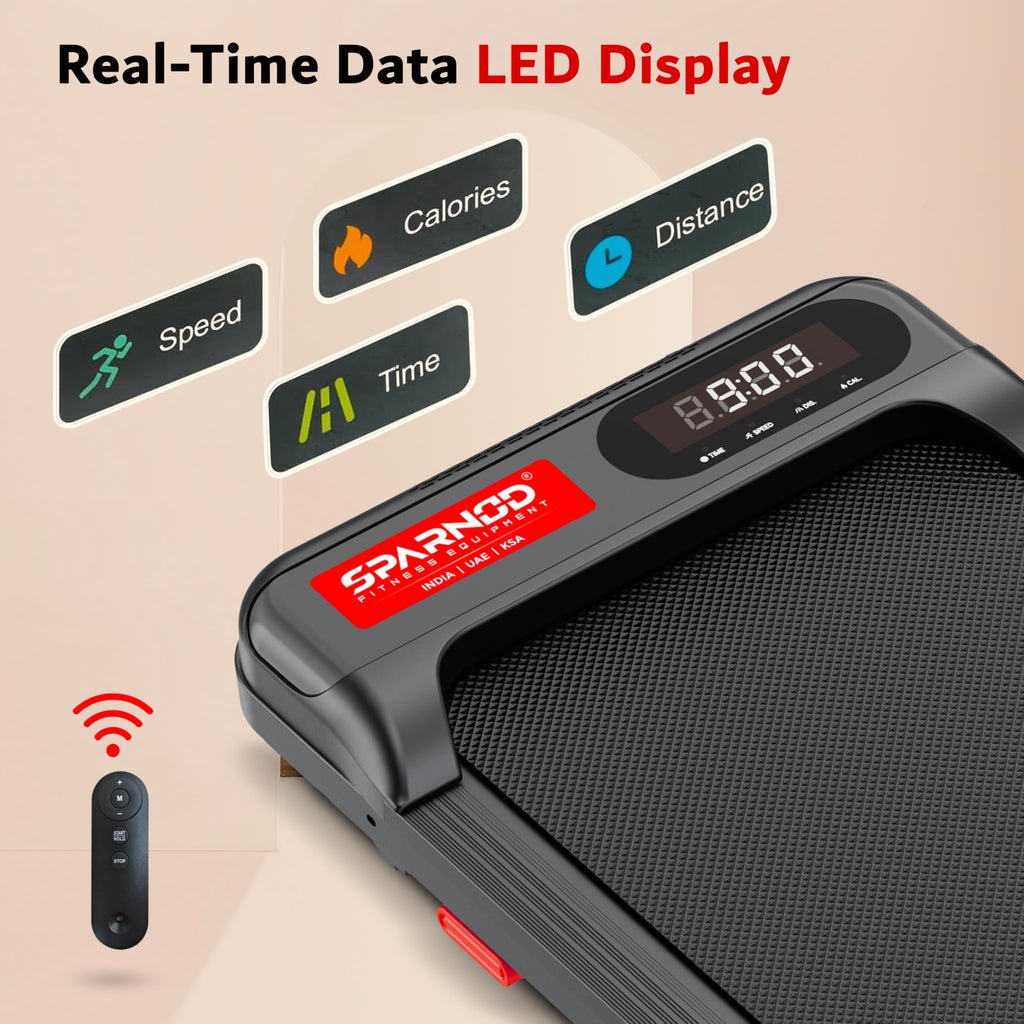 Sparnod Fitness STH-3002: The Ultimate Ultra-Slim Folding Treadmill for Home Workouts