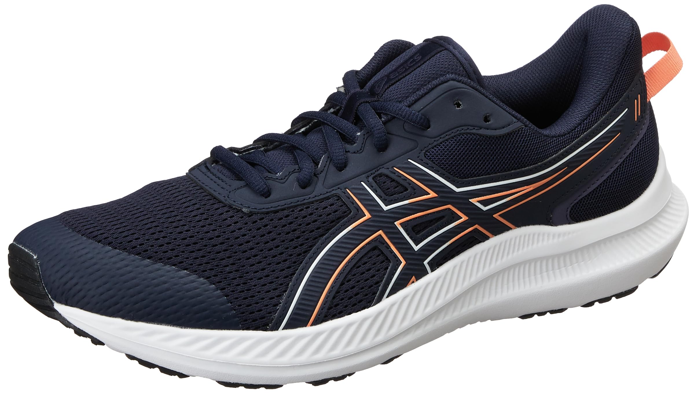 ASICS JOLT™ 5 Running Shoes – Men's Athletic Sneakers in Midnight/Vivid Coral for Everyday Comfort